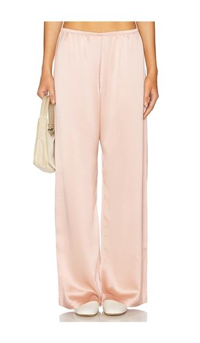 Barb Wide Leg Pant in Pink. - size L (also in M, S, XL, XS) - LESET - Modalova
