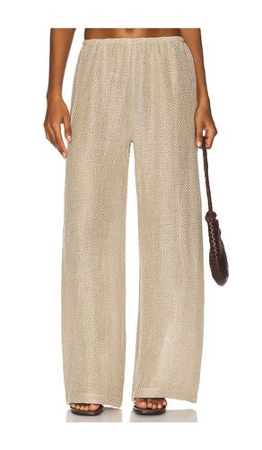 Stella Wide Leg Pant in Grey. - size L (also in M) - LESET - Modalova