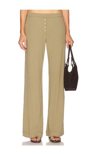 Pointelle Boxer Pant in Olive. - size L (also in M, S, XL, XS) - LESET - Modalova