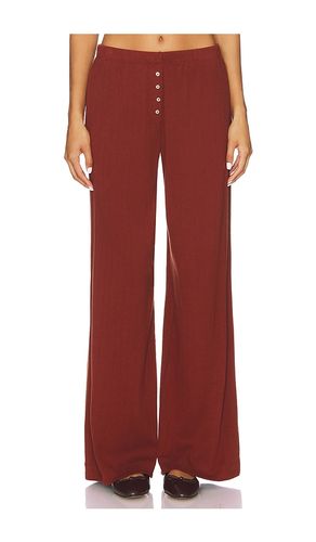 Pointelle Boxer Pant in Brick. - size L (also in M, S, XL, XS) - LESET - Modalova