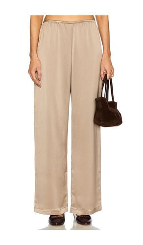 Barb Wide Leg Pant in Metallic Bronze. - size M (also in S, XS) - LESET - Modalova