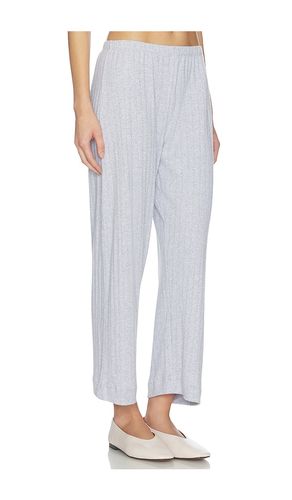 Pointelle Crop Wide Leg Pant in Grey. - size M (also in S, XS) - LESET - Modalova