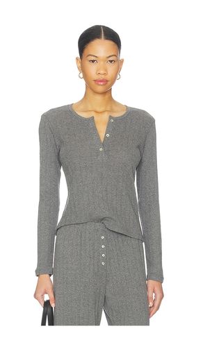 Pointelle Long Sleeve Henley in . Size L. Also in XL - LESET - Modalova