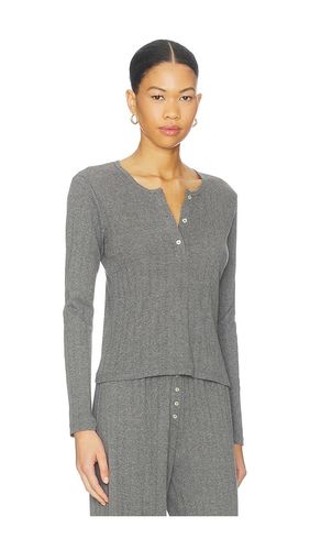 Pointelle Long Sleeve Henley in . Size L. Also in XL - LESET - Modalova