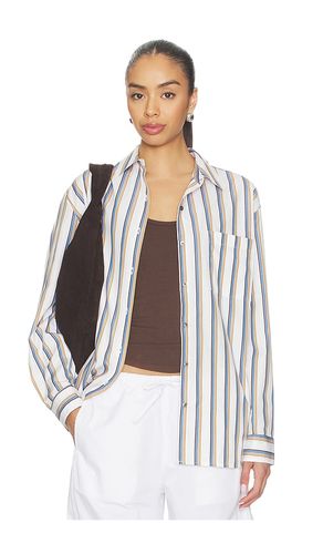 Yoshi stripe classic button down in color white,blue size XS (also in S, M) - LESET - Modalova