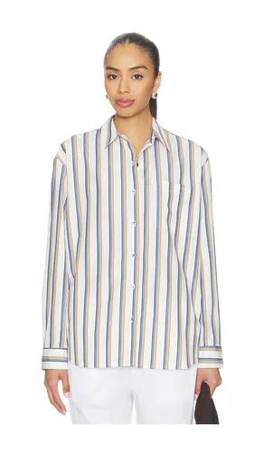 Yoshi Stripe Classic Button Down in White,Blue. - size M (also in S) - LESET - Modalova