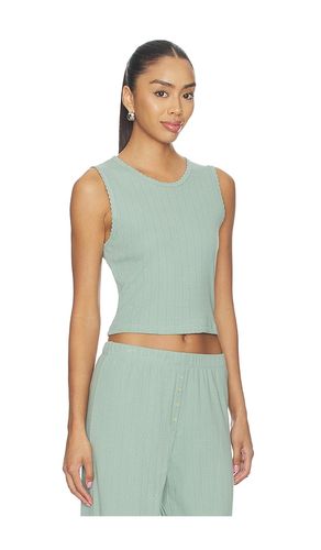 Pointelle Sleeveless Crew in . Size L. Also in M, S, XS - LESET - Modalova