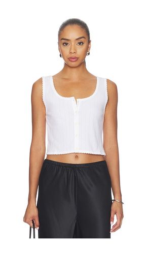 Pointelle Button Down Tank in . Size L. Also in M, XL - LESET - Modalova