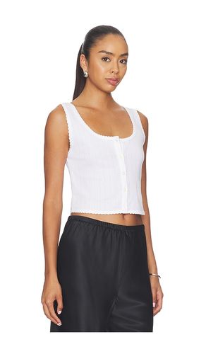 Pointelle Button Down Tank in . Size M. Also in L, XL - LESET - Modalova