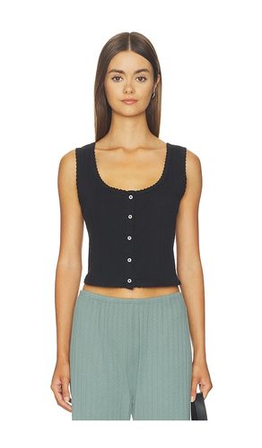 Pointelle Button Down Tank in . Size M. Also in L, XL - LESET - Modalova