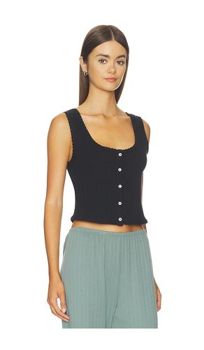 Pointelle Button Down Tank in . Taglia L. Also in M, S, XL - LESET - Modalova