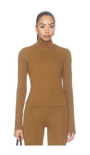 Lauren Long Sleeve Turtleneck Top in Mustard. - size L (also in M, S, XS) - LESET - Modalova