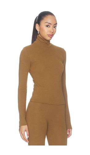 Lauren Long Sleeve Turtleneck Top in Mustard. - size XS (also in S, M, L) - LESET - Modalova