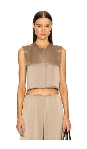 Barb Crewneck Vest in Metallic Bronze. - size L (also in M, S, XS) - LESET - Modalova