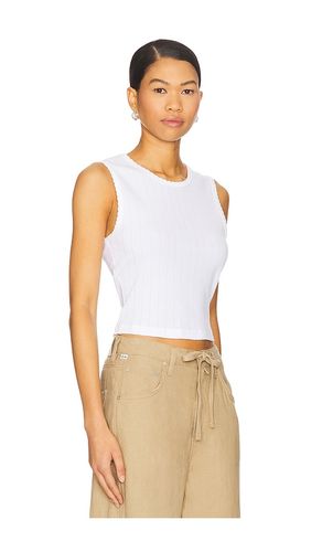 Pointelle Sleeveless Crew Top in . Size M. Also in S, XL, XS - LESET - Modalova