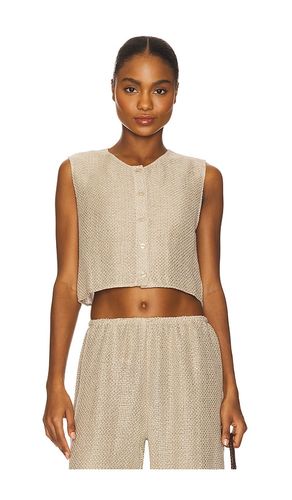 Stella Crewneck Vest Top in Grey. - size L (also in M, S) - LESET - Modalova
