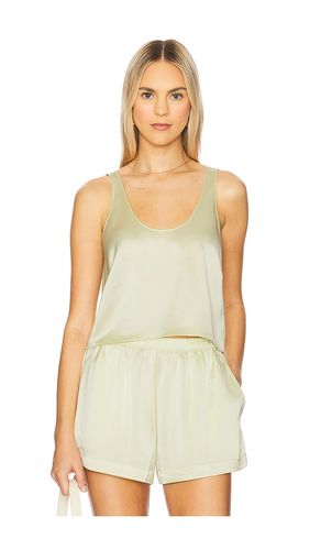 Barb Scoop Tank Top in Lemon. - size L (also in M, S, XL, XS) - LESET - Modalova
