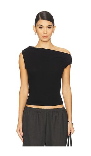 Lauren Ruched Asymmetrical Shoulder Top in . Taglia L. Also in M - LESET - Modalova