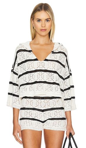 Striped Diamond Eyes Hoodie in White. - size M (also in XL) - LSPACE - Modalova