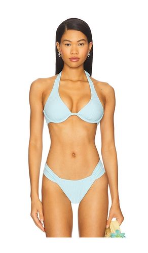 Eco Ocean Rib Isa Bikini Top in Baby Blue. - size L (also in M, S, XL, XS) - LSPACE - Modalova