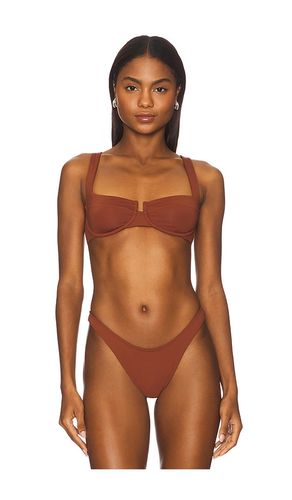 Mako Bikini Top in Brown. - size L (also in M, S, XL) - LSPACE - Modalova