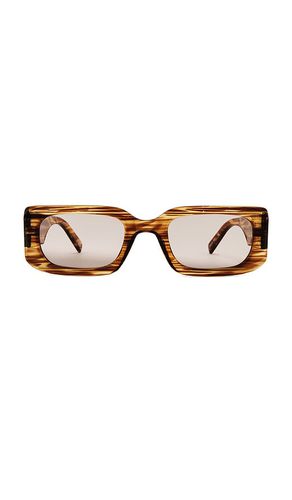 Rippled Rebel Sunglasses in Brown - Le Specs - Modalova