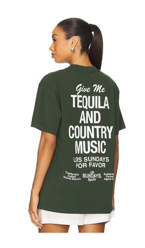 The Tequila And Country Music Tee in Black. - size L (also in M, S, XL/1X) - Los Sundays - Modalova