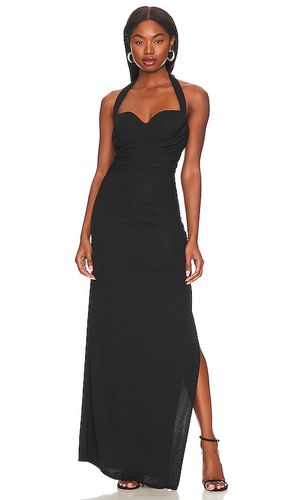 Naima ruched maxi dress en color talla L en - Black. Talla L (también en M, S, XS, XXS) - LPA - Modalova