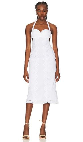 Francesca Eyelet Midi Dress in . Taglia S - LPA - Modalova