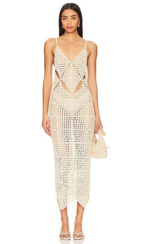 Odella Crochet Dress in Neutral. - size L (also in M, S) - LPA - Modalova