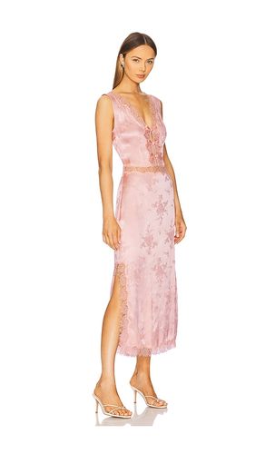 Daphne Midi Dress in Pink. - size M (also in L, XS) - LPA - Modalova