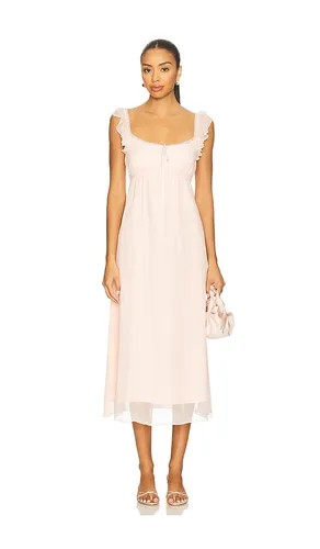 Melia Midi Dress in Blush. - size M (also in S) - LPA - Modalova