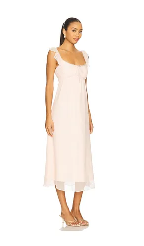 Melia Midi Dress in Blush. - size M (also in S) - LPA - Modalova