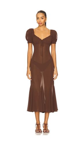 Davina Midi Dress in Chocolate. - size M (also in XXS) - LPA - Modalova