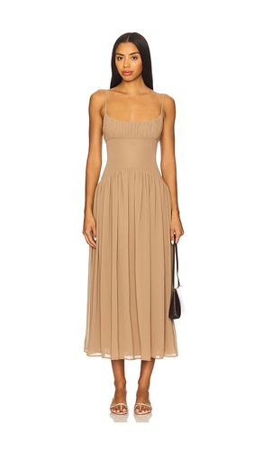 Dawn Midi Dress in Brown. - size M (also in S, XL) - LPA - Modalova