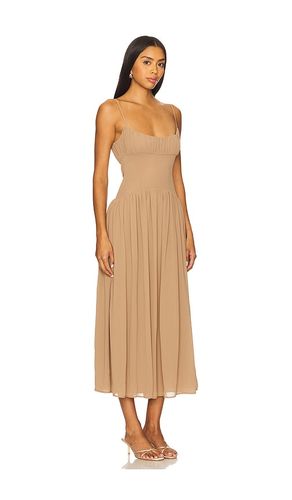 Dawn Midi Dress in Brown. - size S (also in M, L, XL) - LPA - Modalova