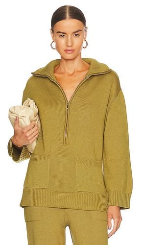 Domani Oversized Half Zip Sweater in Green. - size L (also in S, XL) - LPA - Modalova