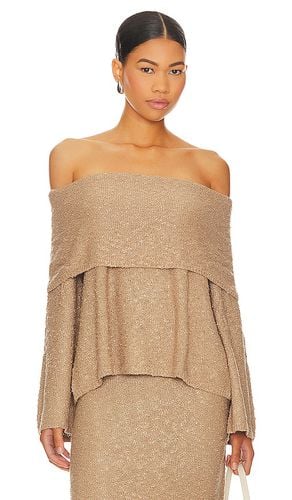 Elvi off shoulder en color bronce talla S en - Tan. Talla S (también en XS) - LPA - Modalova