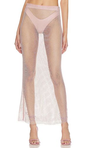 Bibiana Liquid Shine Maxi Skirt in Pink. - size 1 (also in L) - LPA - Modalova