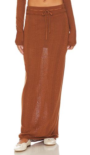 Falda maxi bennett en color chocolate talla M en - Chocolate. Talla M (también en XL, XS) - LPA - Modalova