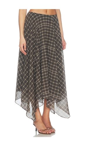 Velora Midi Skirt in Brown. - size XS (also in M) - LPA - Modalova