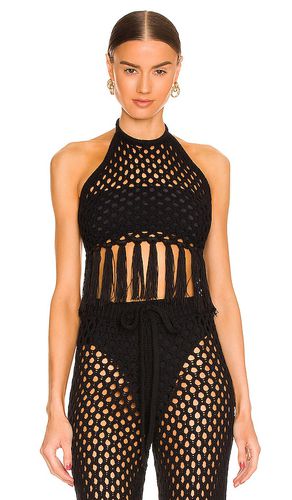 Zene fringe halter top en color talla S en - Black. Talla S (también en XS) - LPA - Modalova