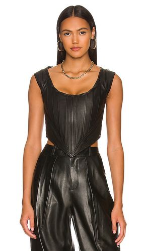Aurora leather corset en color talla XS en - Black. Talla XS (también en XXS) - LPA - Modalova