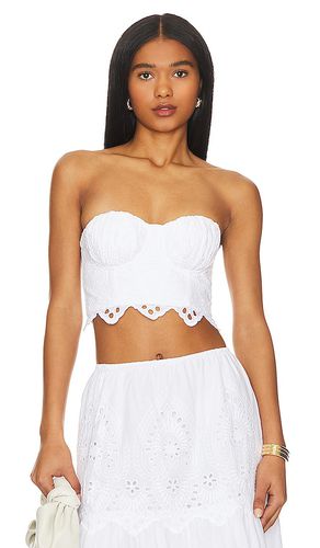 Francesca eyelet corset top en color talla 1 en - White. Talla 1 (también en L, S, XL, XXS) - LPA - Modalova