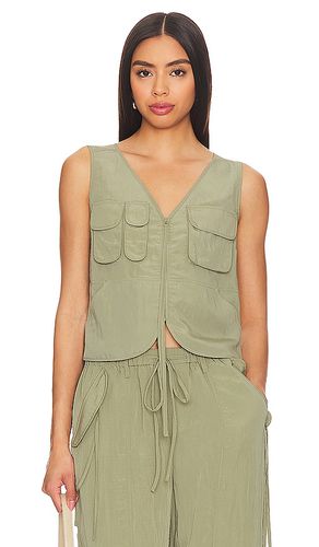 Sojinita cargo vest top en color talla S en - Sage. Talla S (también en XS) - LPA - Modalova