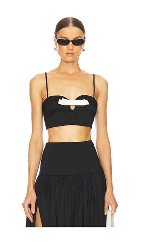 Sabrina bow top en color negro talla L en - Black. Talla L (también en M, S, XL, XS) - LPA - Modalova