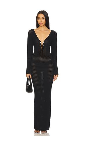 Crochet Maxi With Signature Pearl Details Dress in . - size M (also in S, XS) - La Porte - Modalova