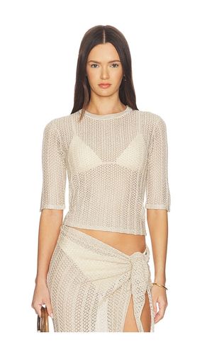 Carli Baby Tee in Neutral. - size XS (also in S, M, L, XL) - La Porte - Modalova