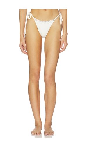 Luxe Aurora Bikini Bottom in White. - size L (also in M, S) - La Porte - Modalova