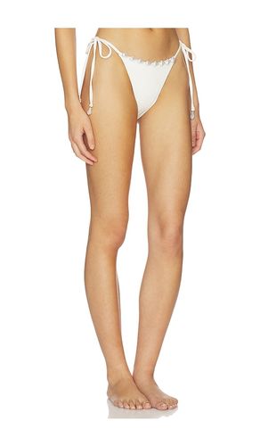 Luxe Aurora Bikini Bottom in White. - size L (also in M, S) - La Porte - Modalova